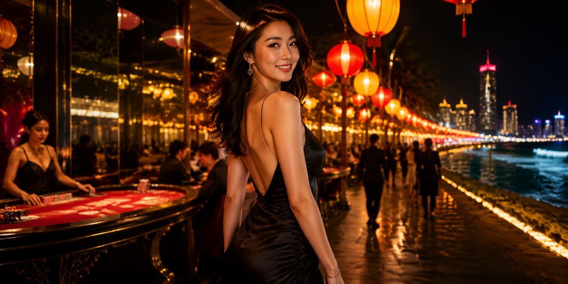 Chợ đêm Vũng Tàu với ánh đèn rực rỡ – người chơi Baccarat trực tuyến thưởng thức không khí biển đêm
